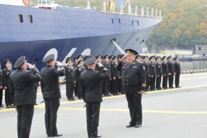 Два новых пограничных корабля встретили в Петропавловске-Камчатском